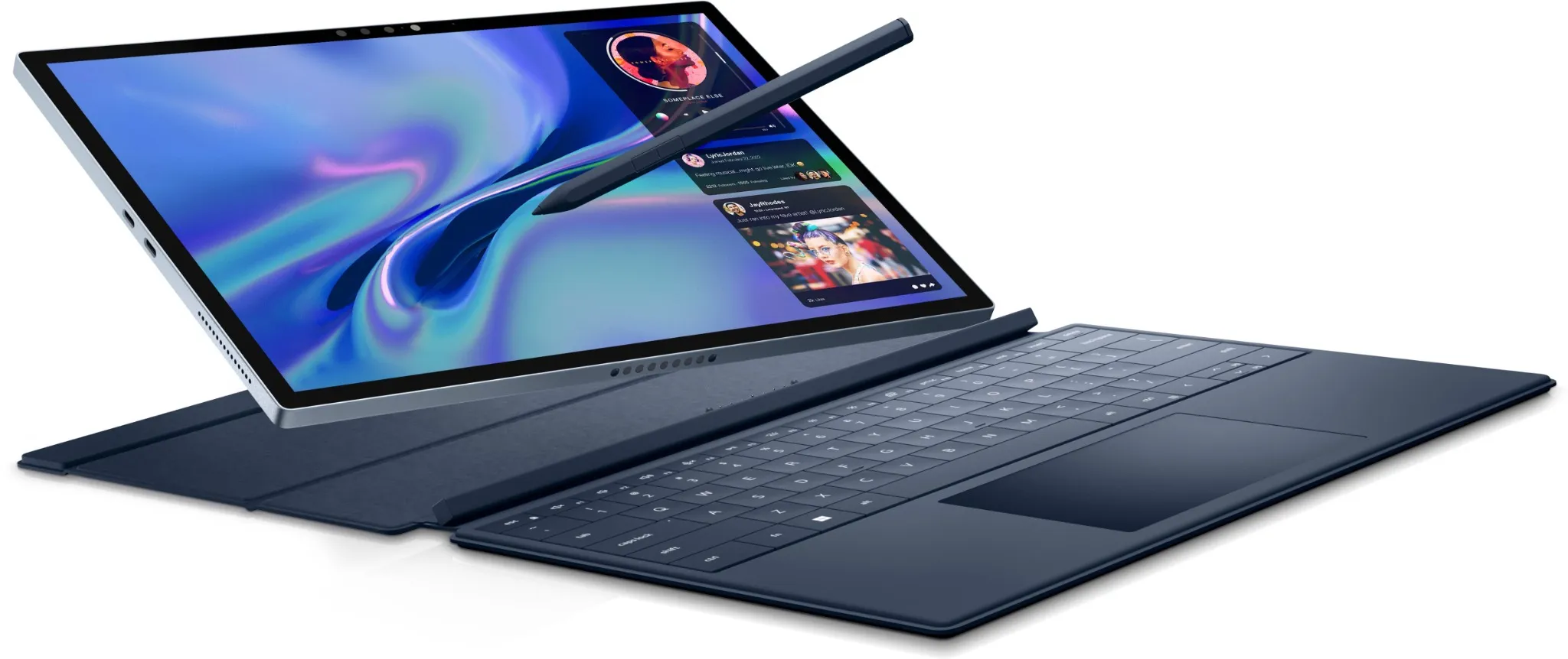 Dispositivo 2 em 1 Dell XPS 13 com teclado destacável e design moderno