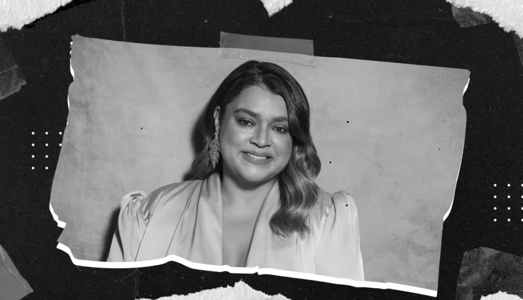 Preta Gil sorrindo, em destaque, representando seu legado na música e entretenimento brasileiro.